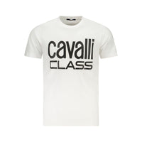 Cavalli Class White Cotton T-Shirt