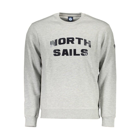 North Sails Gray Cotton Men Sweater