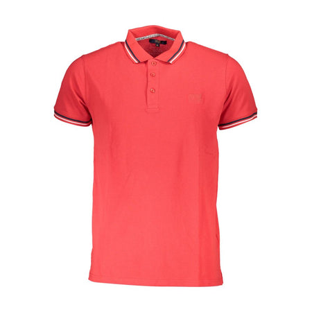 Cavalli Class Red Cotton Men Polo Shirt