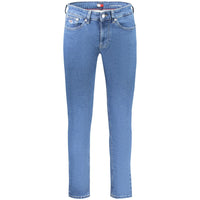 Tommy Hilfiger Blue Cotton Men Slim Tapered Jean