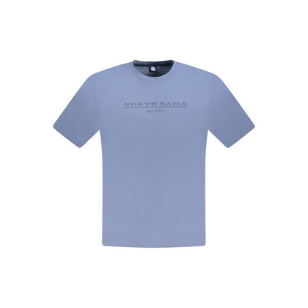 North Sails Blue Cotton Men T-Shirt