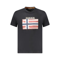 Napapijri Black Cotton Men T-Shirt
