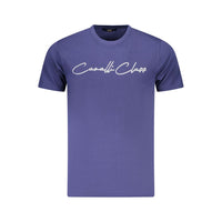 Cavalli Class Blue Cotton Men T-Shirt