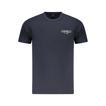Cavalli Class Blue Cotton Men T-Shirt