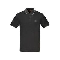 Hugo Boss Black Cotton Polo Shirt