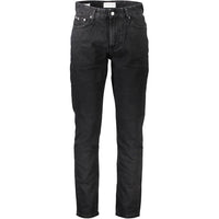 Calvin Klein Black Cotton Men Jeans