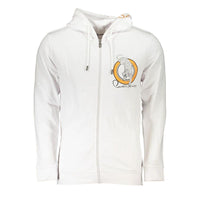 Cavalli Class White Cotton Men Sweatshirt by Cavalli Class
