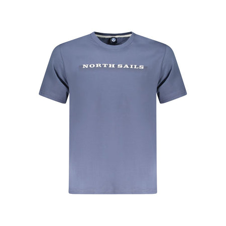 North Sails Blue Cotton Men T-Shirt