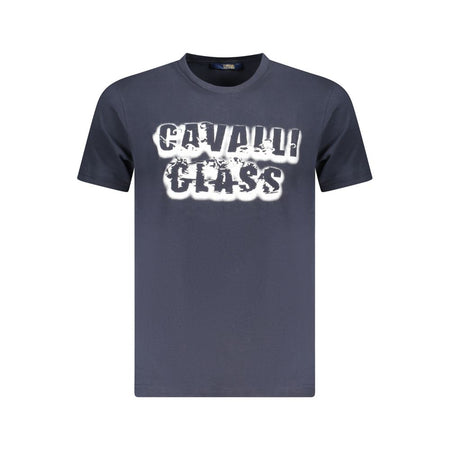 Cavalli Class Blue Cotton Men T-Shirt