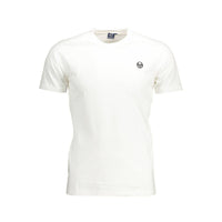 Sergio Tacchini White Cotton Men T-Shirt