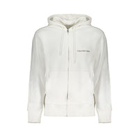Calvin Klein White Cotton Men's Hooded Sweater