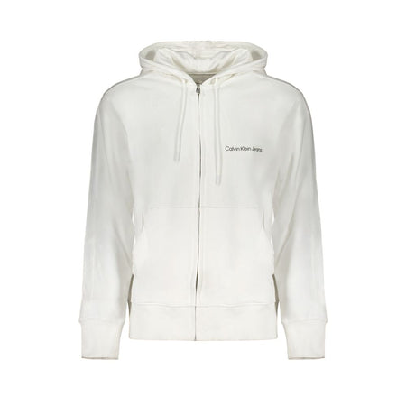 Calvin Klein White Cotton Men's Hooded Sweater