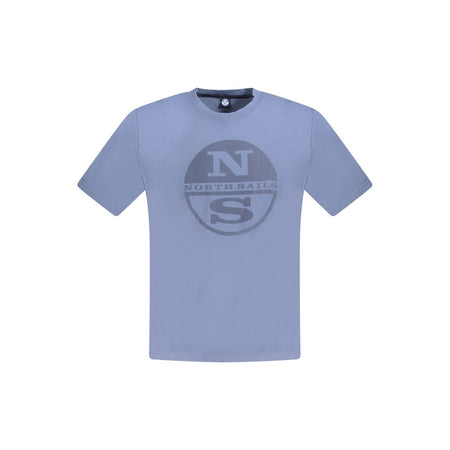 North Sails Blue Cotton Men T-Shirt