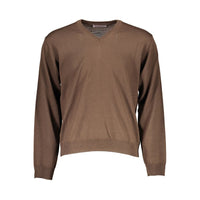 Romeo Gigli Brown Wool Men Sweater