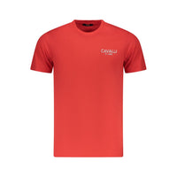 Cavalli Class Red Cotton Men T-Shirt