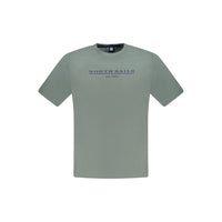 North Sails Green Cotton Men T-Shirt