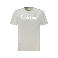 Timberland Gray Cotton Men T-Shirt
