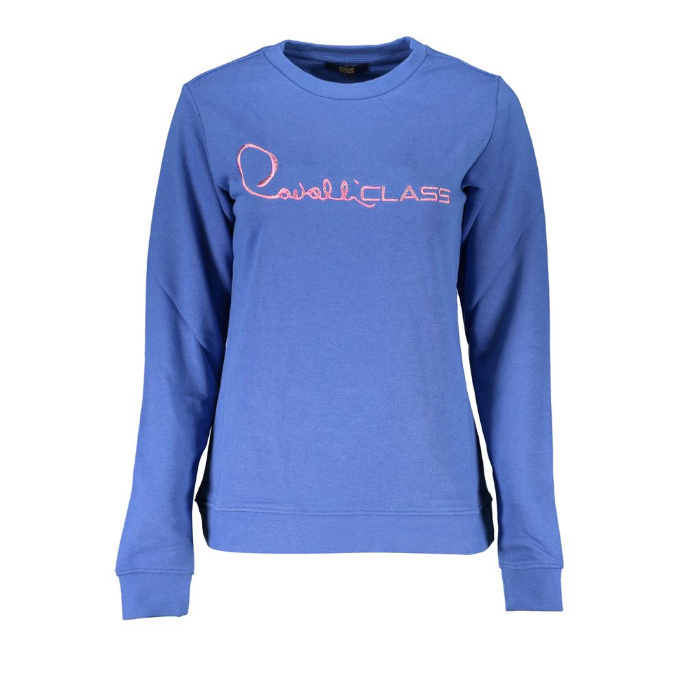 Cavalli Class Blue Cotton Women Sweater