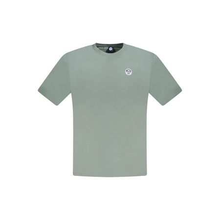 North Sails Green Cotton Men T-Shirt