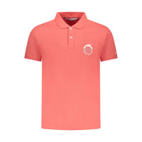 Trussardi Pink Cotton Men Polo Shirt