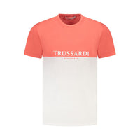 Trussardi Pink Cotton Men T-Shirt