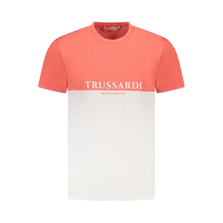 Trussardi Pink Cotton Men T-Shirt