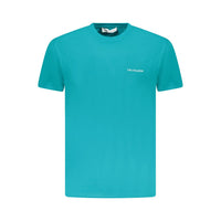 Trussardi Light Blue Cotton Men T-Shirt