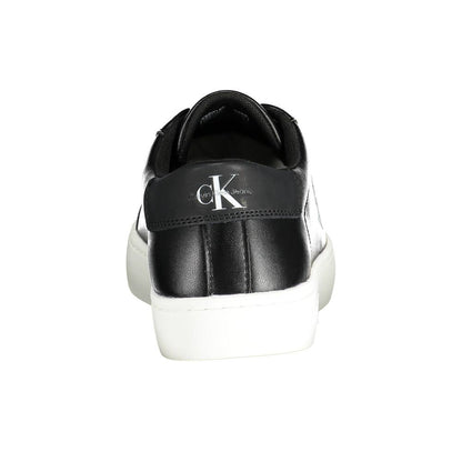 Blauer Black Leather Men Sneaker