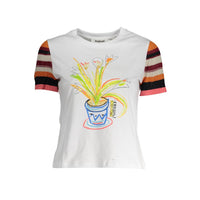 Desigual White Cotton Women Top