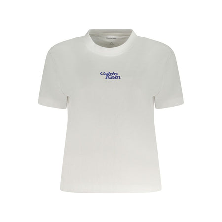 Calvin Klein White Cotton Women T-Shirt