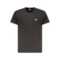 Tommy Hilfiger Black Cotton Men T-Shirt