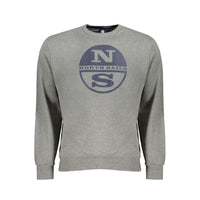 North Sails Gray Cotton Men Sweater