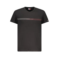 Tommy Hilfiger Black Cotton Men T-Shirt