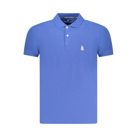 Marina Yachting Blue Cotton Men Polo Shirt
