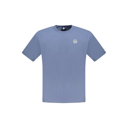 North Sails Blue Cotton Men T-Shirt