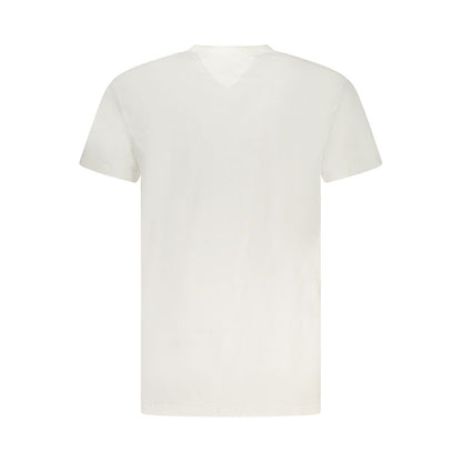 Tommy Hilfiger White Cotton Men T-Shirt