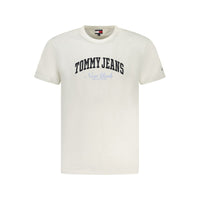 Tommy Hilfiger White Cotton Men T-Shirt