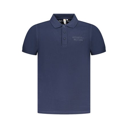 Accademia Militare Blue Cotton Polo Shirt