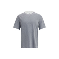 Brunello Cucinelli Gray Cotton T-Shirt