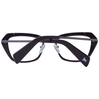 Yohji Yamamoto Burgundy Metal & Plastic Glasses (Frames)