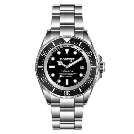 Bobroff Gray Stainless Steel Watch