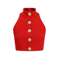 Balmain Bouclé wool crop Top