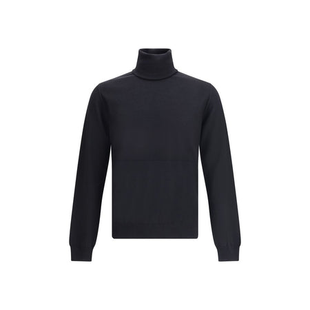 Jil Sander Black Fleece Wool Sweatshirt