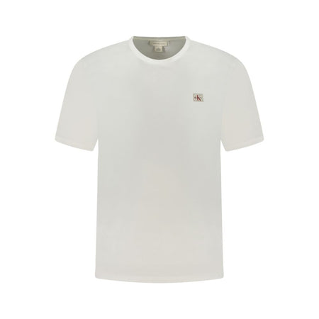 Calvin Klein White Cotton Men T-Shirt