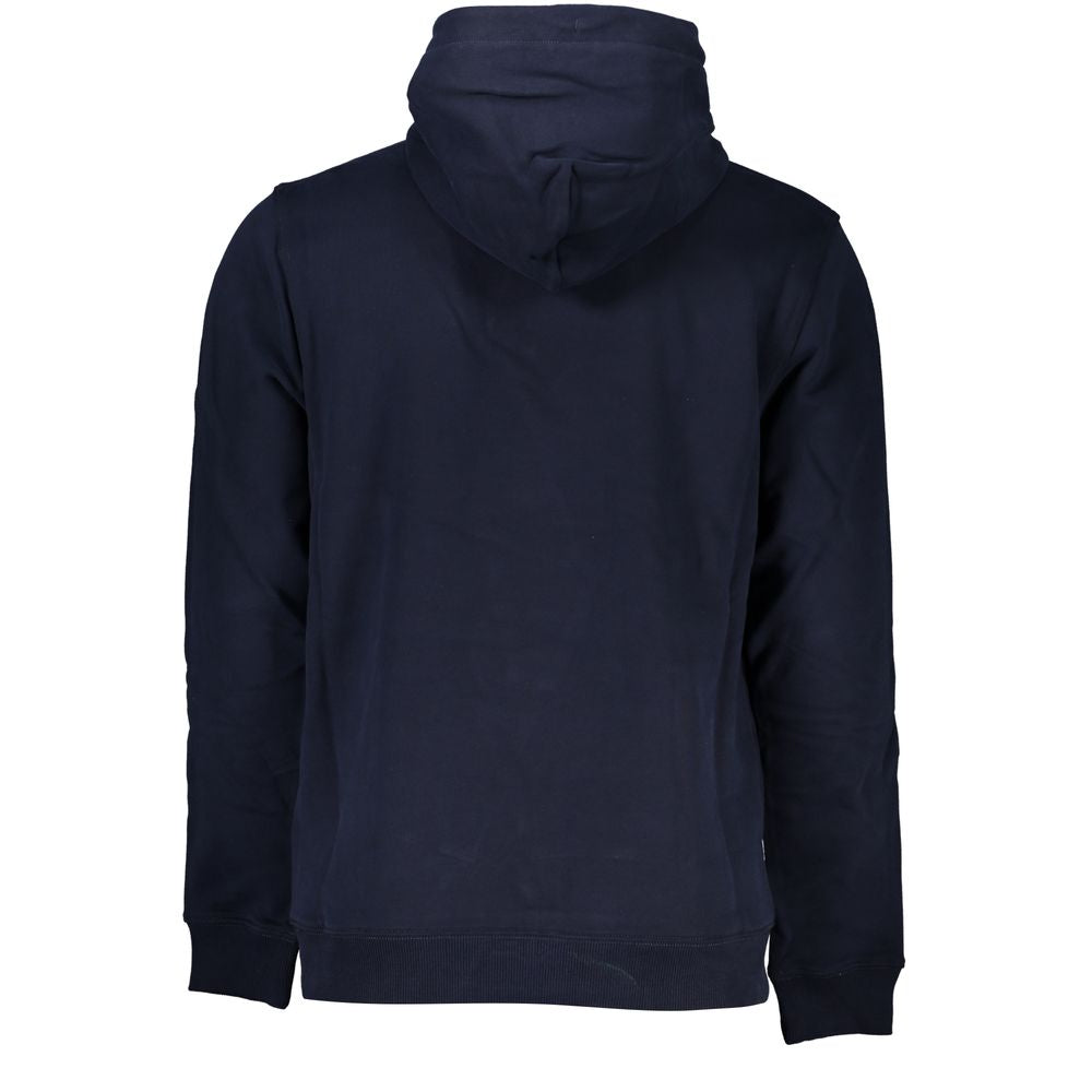 Tommy Hilfiger Blue Cotton Men Sweater with Hood