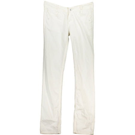 Blend White Cotton Jeans & Pant