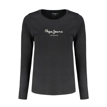 Pepe Jeans Black Cotton Tops & T-Shirt