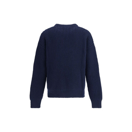 Jil Sander Blue Fleece Wool Sweatshirt