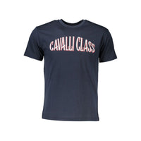 Cavalli Class Blue Cotton T-Shirt