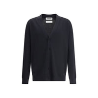 Jil Sander Black Wool Cardigan